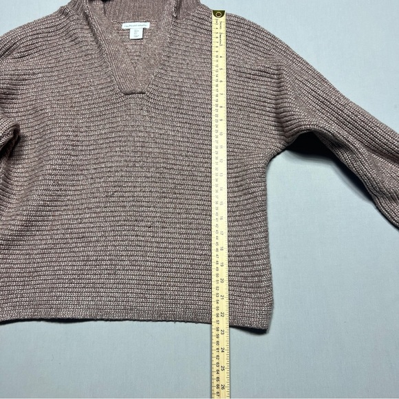 Cupcakes & Cashmere Women’s Tan Cowl Neck Sweater Size Large - Picture 4 of 7